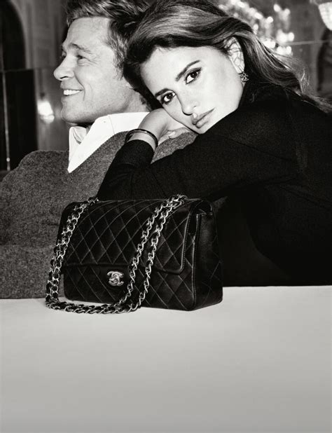 brad pitt and penelope cruz chanel|penelope cruz pitt Chanel dress.